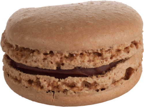 A brown macaron